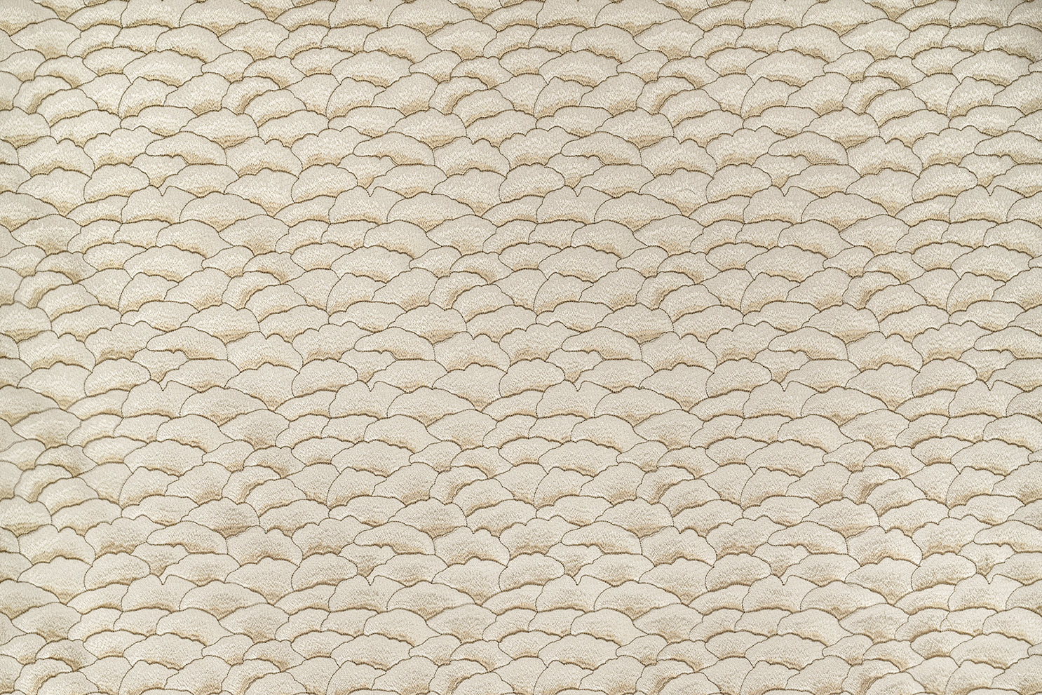 Karin Sajo stof Corolles KS 215 - Blanc de Nacre