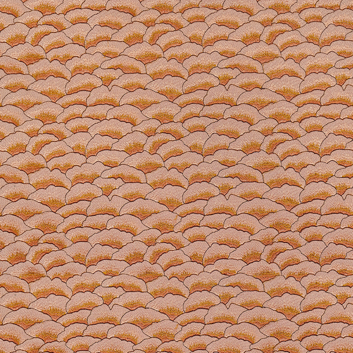 Karin Sajo stof Corolles KS 215 - Doux Cuivré