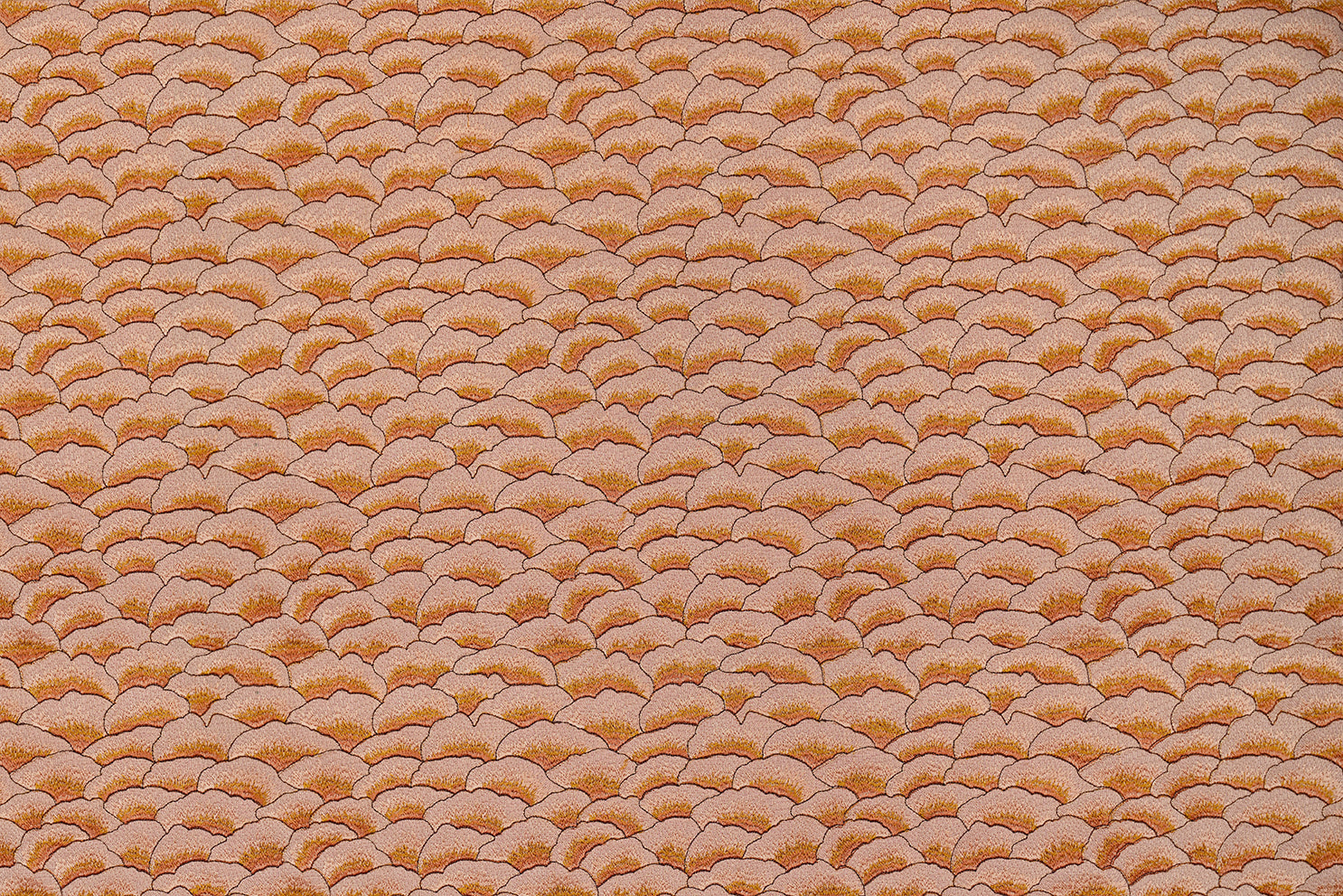 Karin Sajo stof Corolles KS 215 - Doux Cuivré