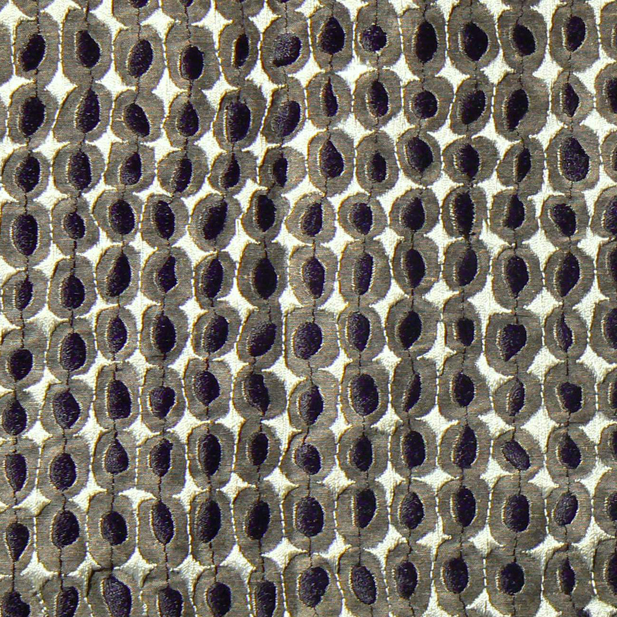 Karin Sajo stof Paillettes KS 115 - Noir Taupe