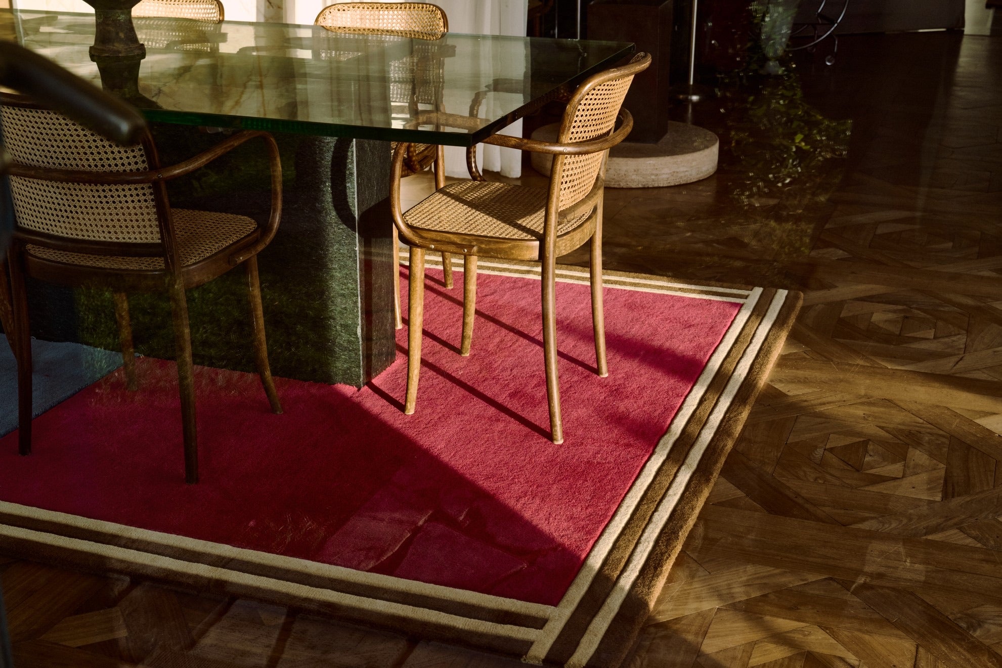 Layered Gio Doppio Rossa Wool vloerkleed