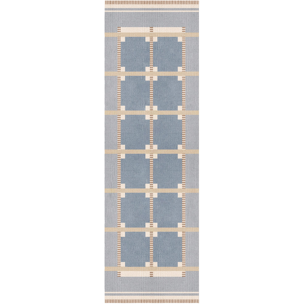 Layered Röllakan Ruth Summer Sky wool runner