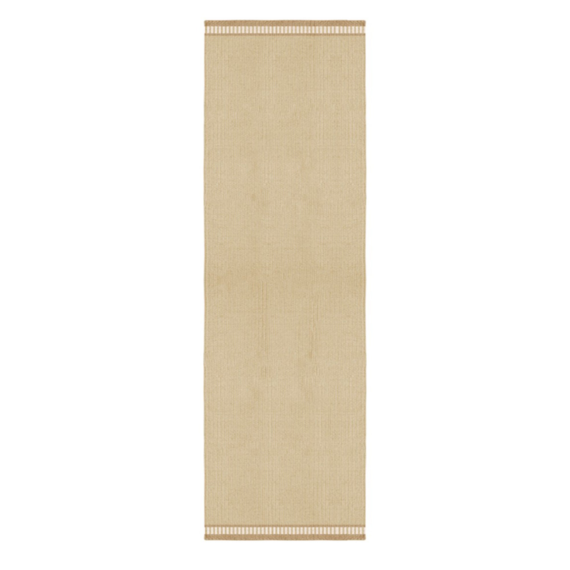 Layered Röllakan Marigold solid wool vloerkleed runner