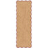 Layered Röllakan Scallop Burgundy Jute runner