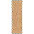 Layered Röllakan Scallop Dark Green Jute runner