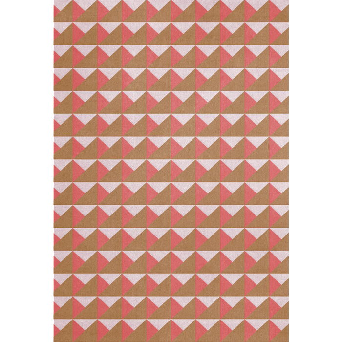 Layered Triangle Persimmon Pink vloerkleed