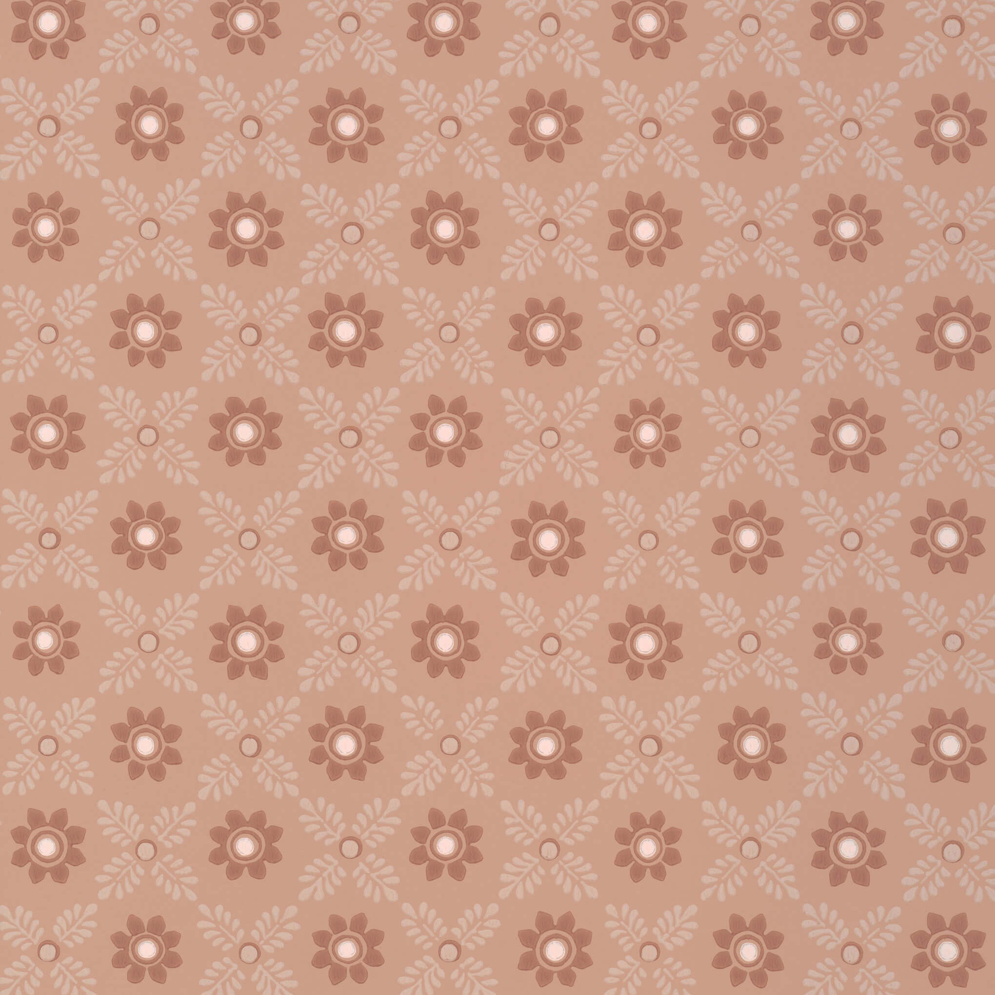 Little Greene Behang Ditsy Block - Masquerade