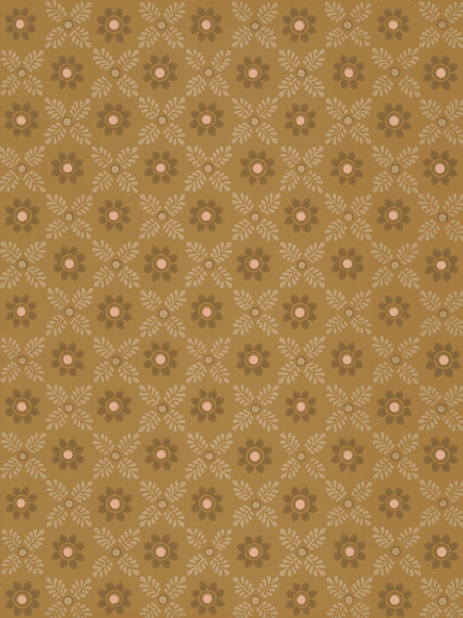 Little Greene Behang Ditsy Block - Bombolone