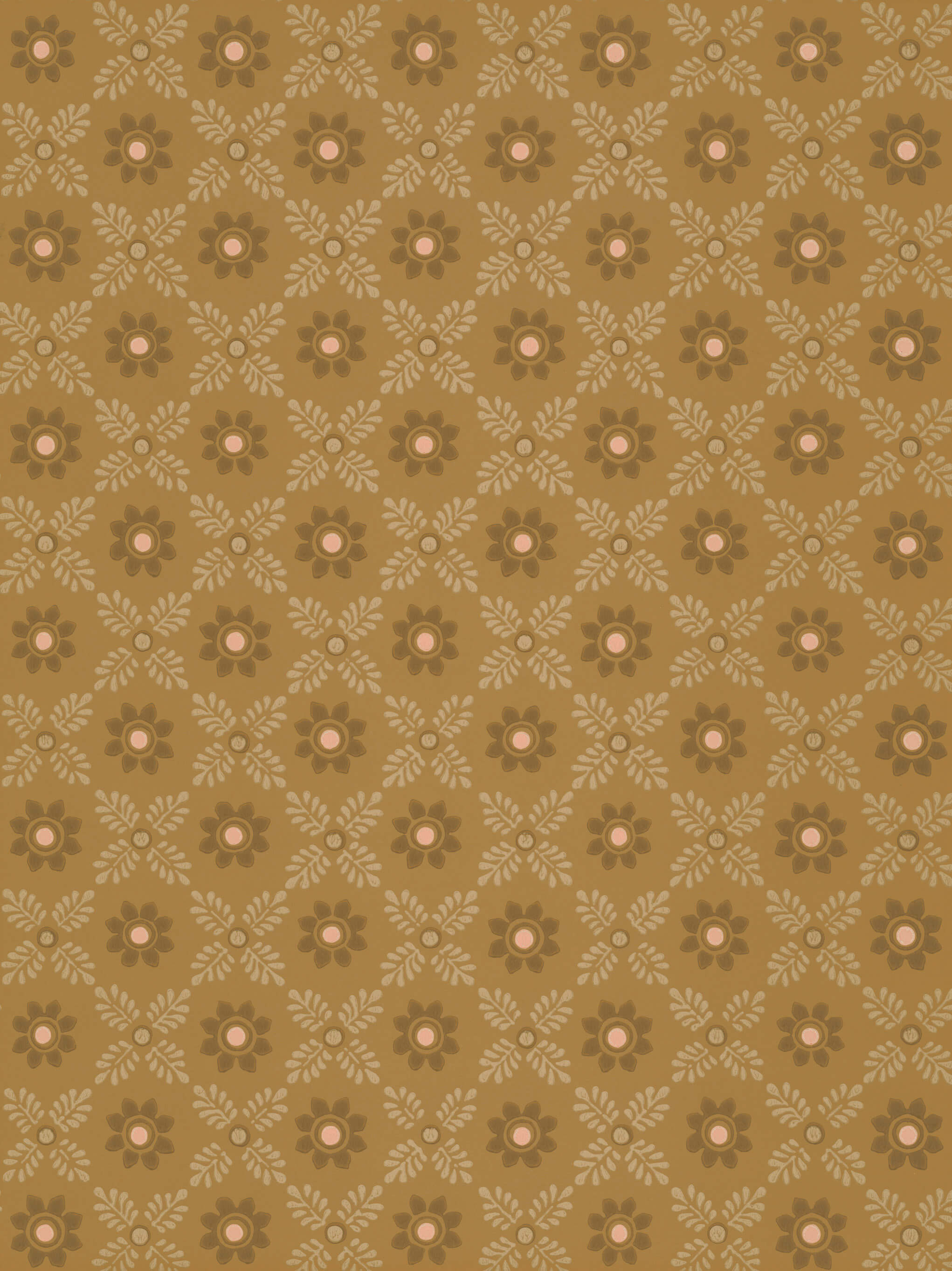 Little Greene Behang Ditsy Block - Bombolone