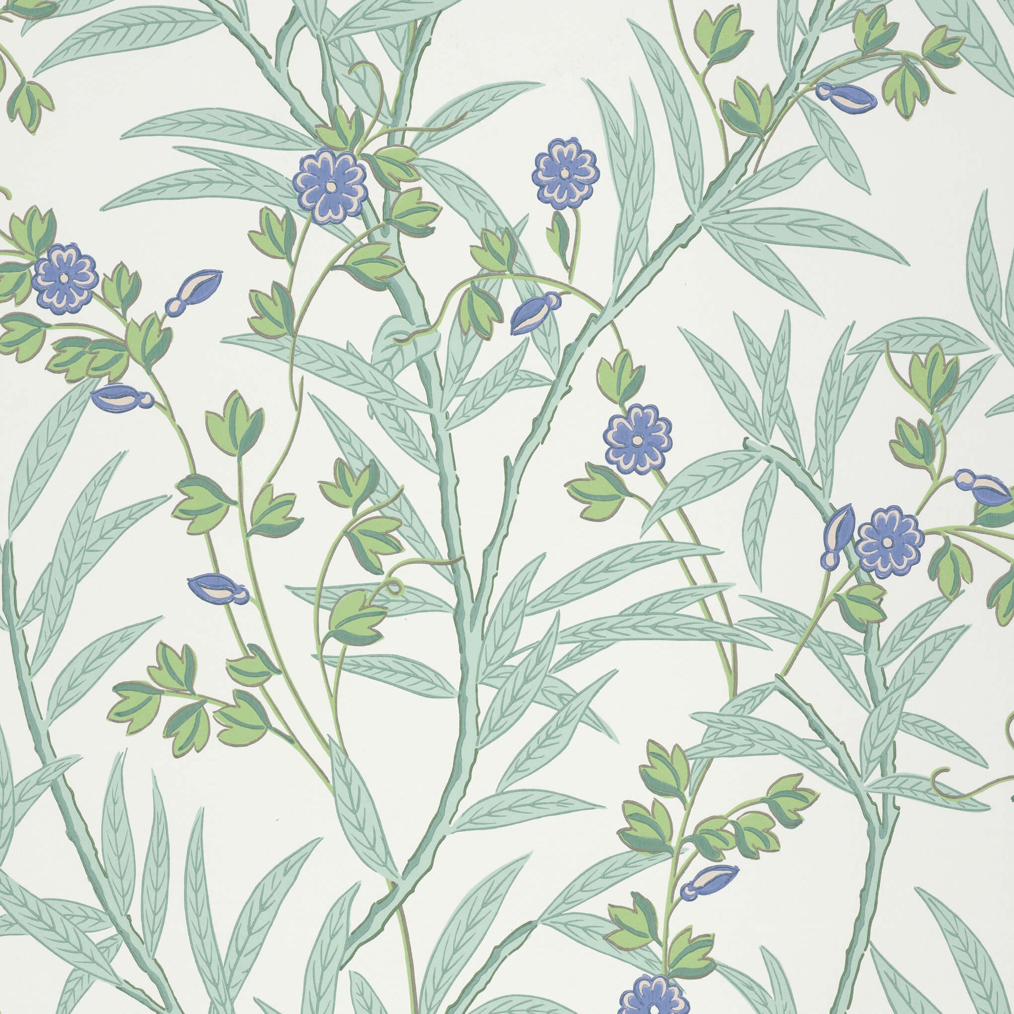 Little Greene Behang Bamboo Floral - Mambo