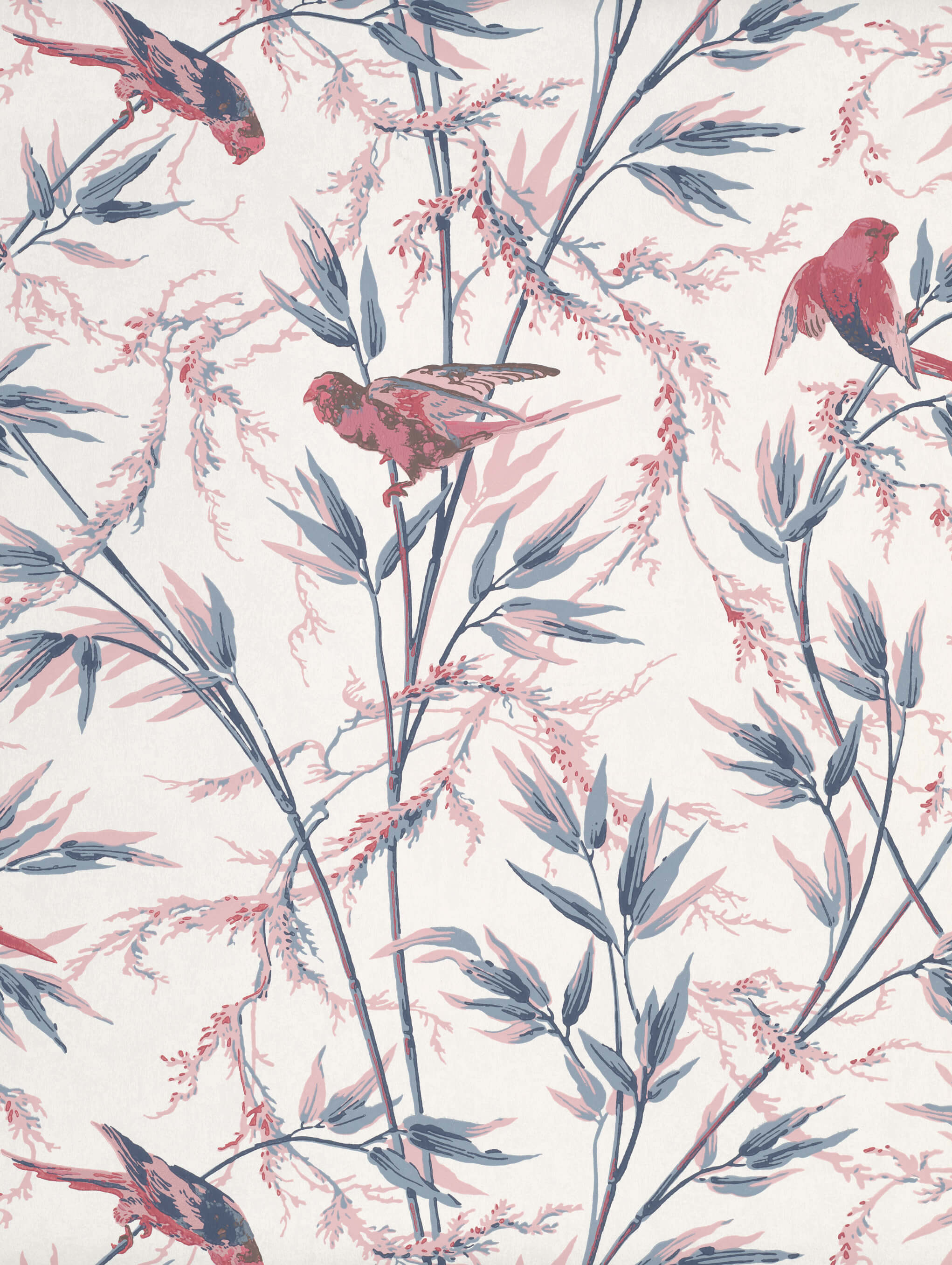 Little Greene Behang Great Ormond Street - Carmine
