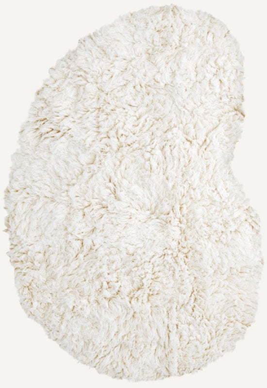 Layered Residue Shaggy vloerkleed bone white