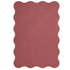 Layered Scallop raspberry red wool vloerkleed