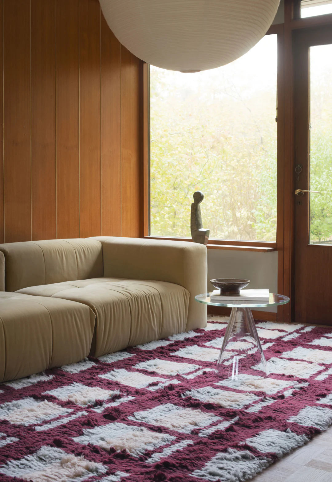 Layered Evelina Kroon Rya Wool vloerkleed Arbor sfeerbeeld woonkamer