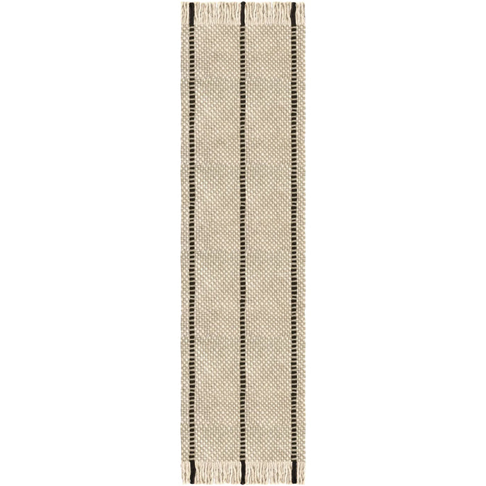 Layered Massproductions Cord Wool Runner Black & White