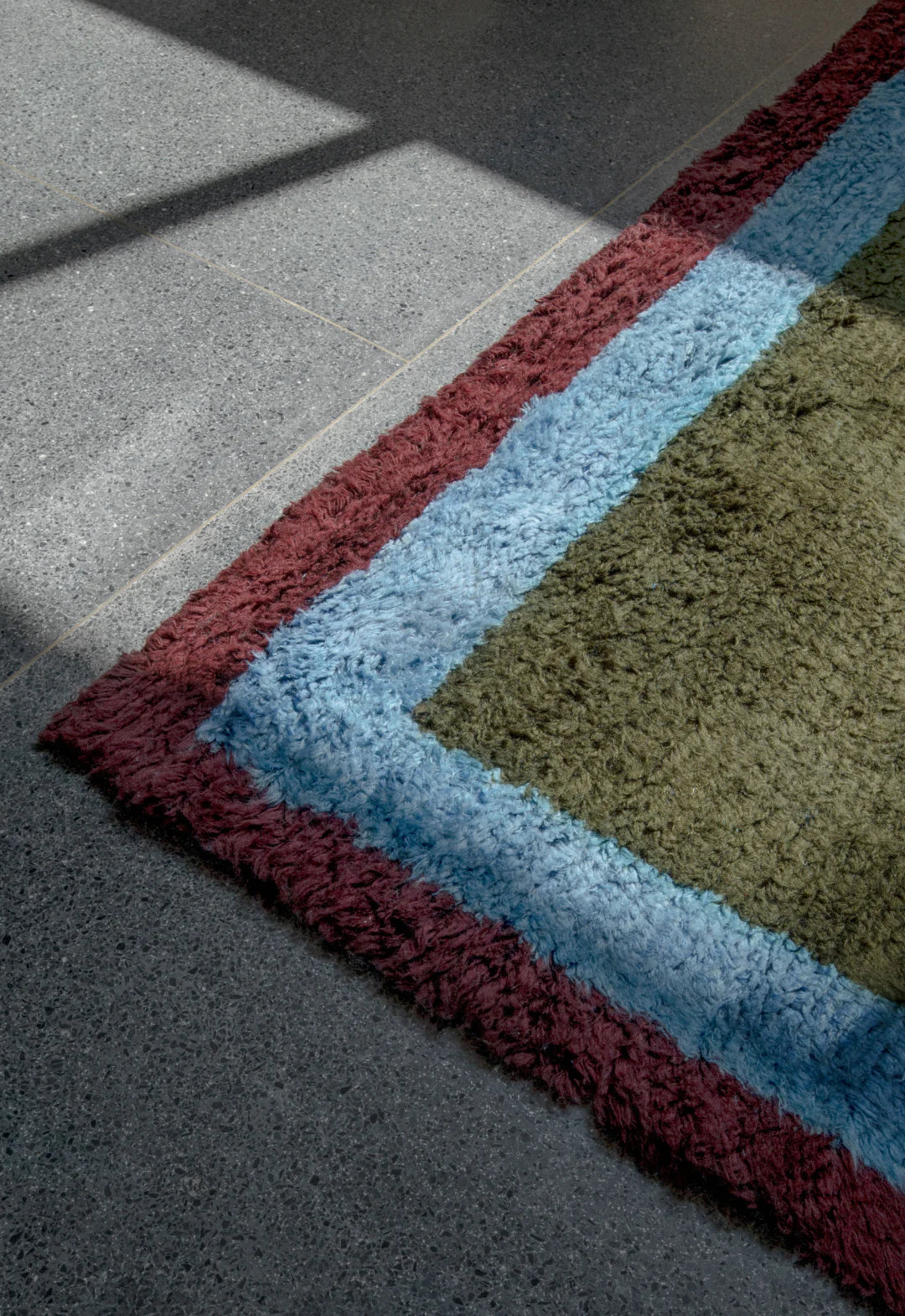 Layered Shaggy Edge Wool vloerkleed Eden material