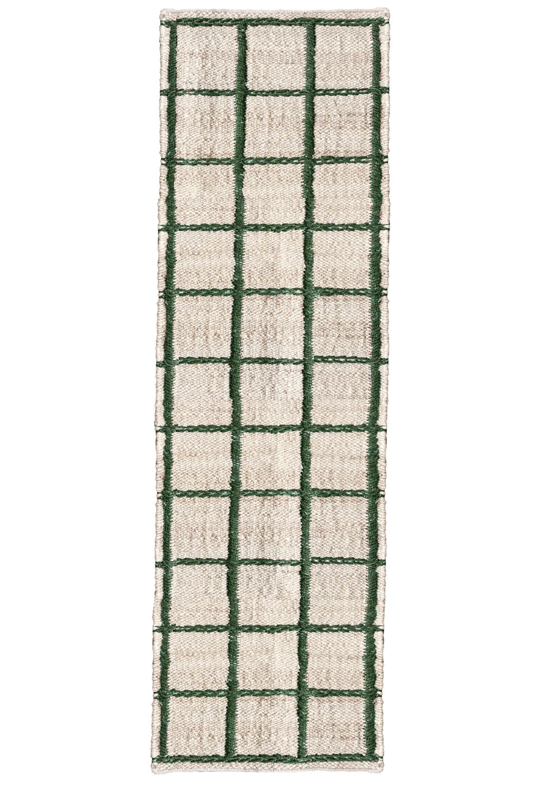 Layered Strata Jute runner green