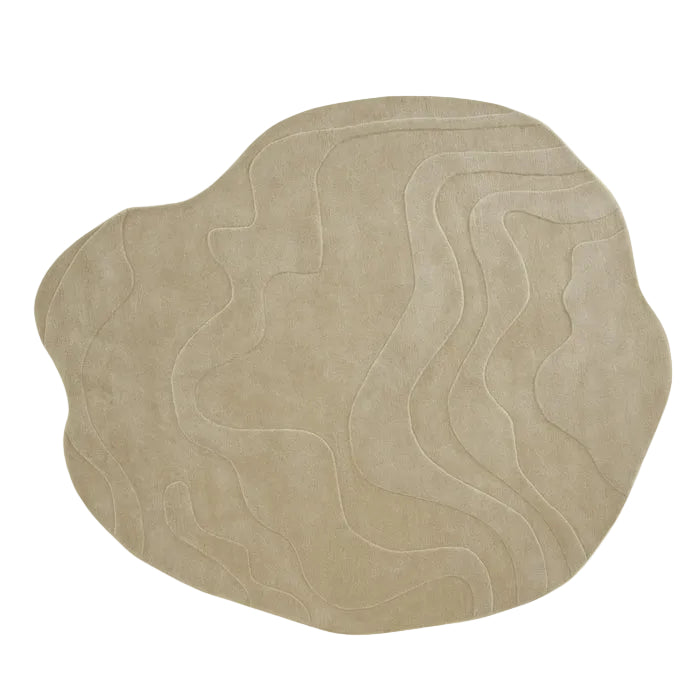 Ligne Roset Gavrinis 3 vloerkleed beige lin