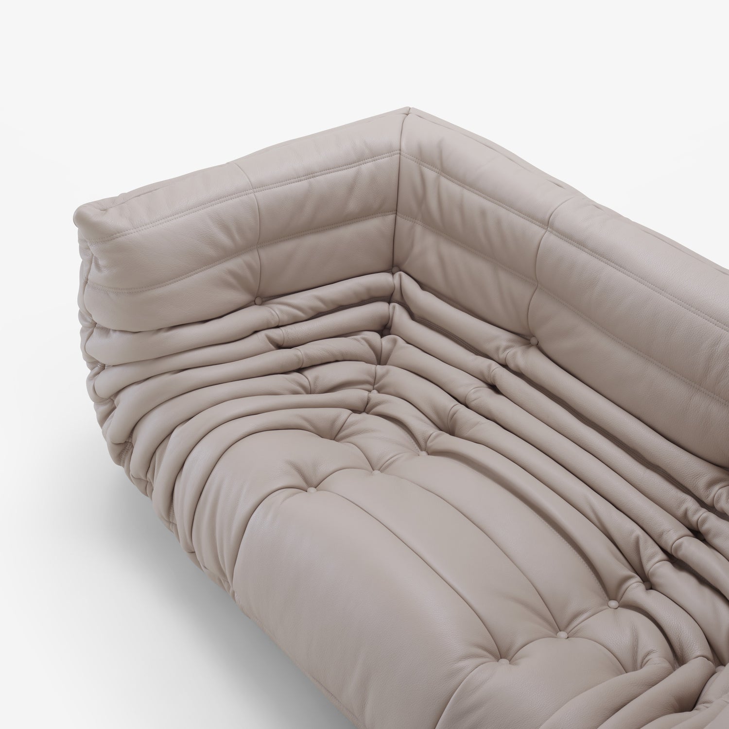 Ligne Roset Togo 2-zits bank met Armleuning leer-2