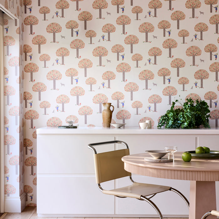 Little Greene behang Rodney Street Masquerade sfeerafbeelding