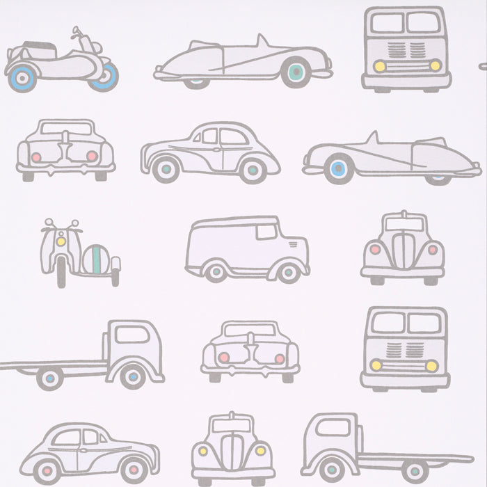 Little Greene behang Road Trip in de kleur French Grey