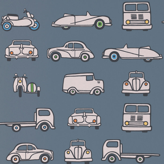 Little Greene behang Road Trip in de kleur Juniper Ash