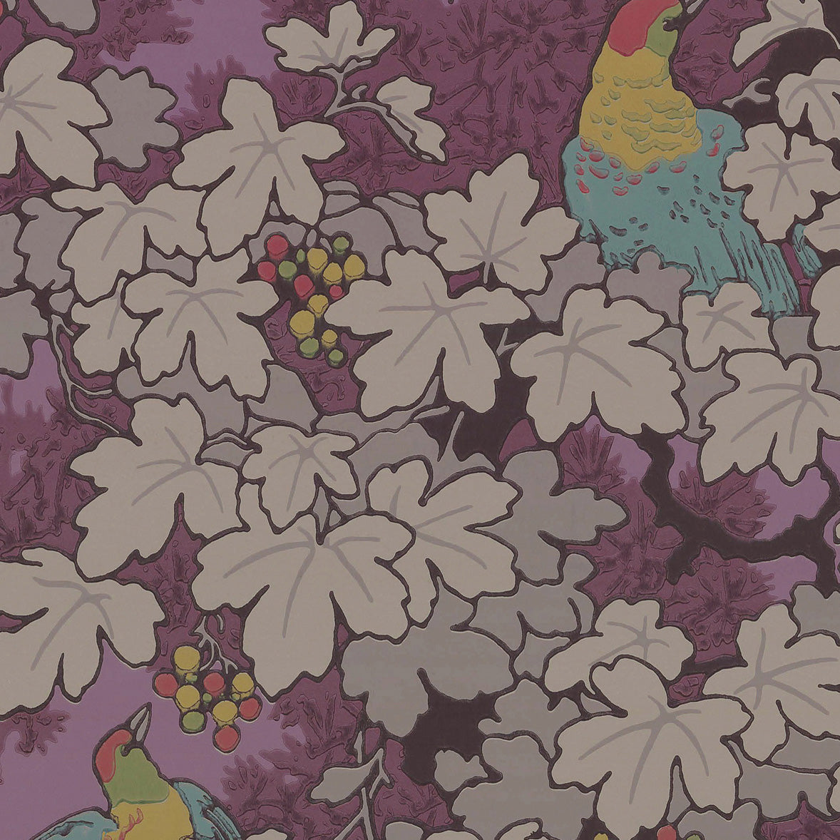 Little Greene behang Vine Rouge