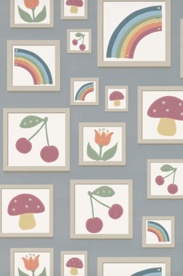 Little Greene behang Balance in kleur Celestial uit de collectie Storybook Papers