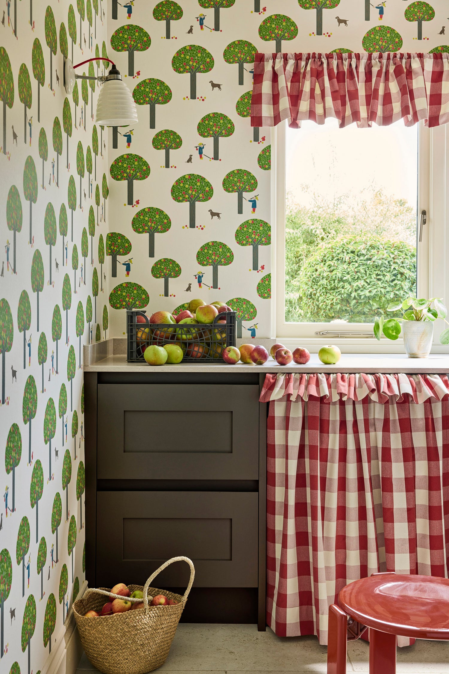 Little Greene behang Rodney Street in kleur Sage and Onions