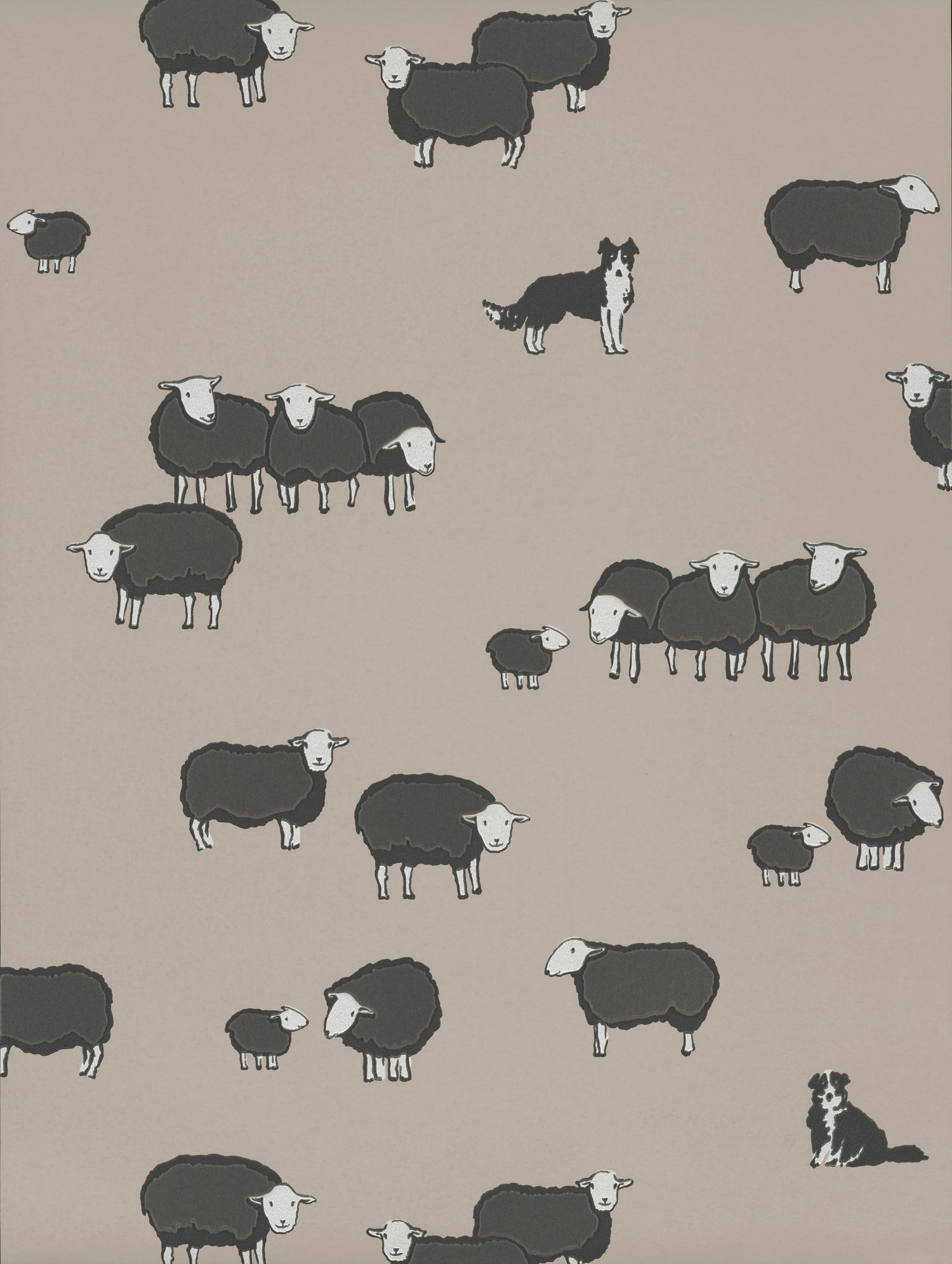 Little Greene Nip en Lassie behang in kleur Slaked Lime Dark