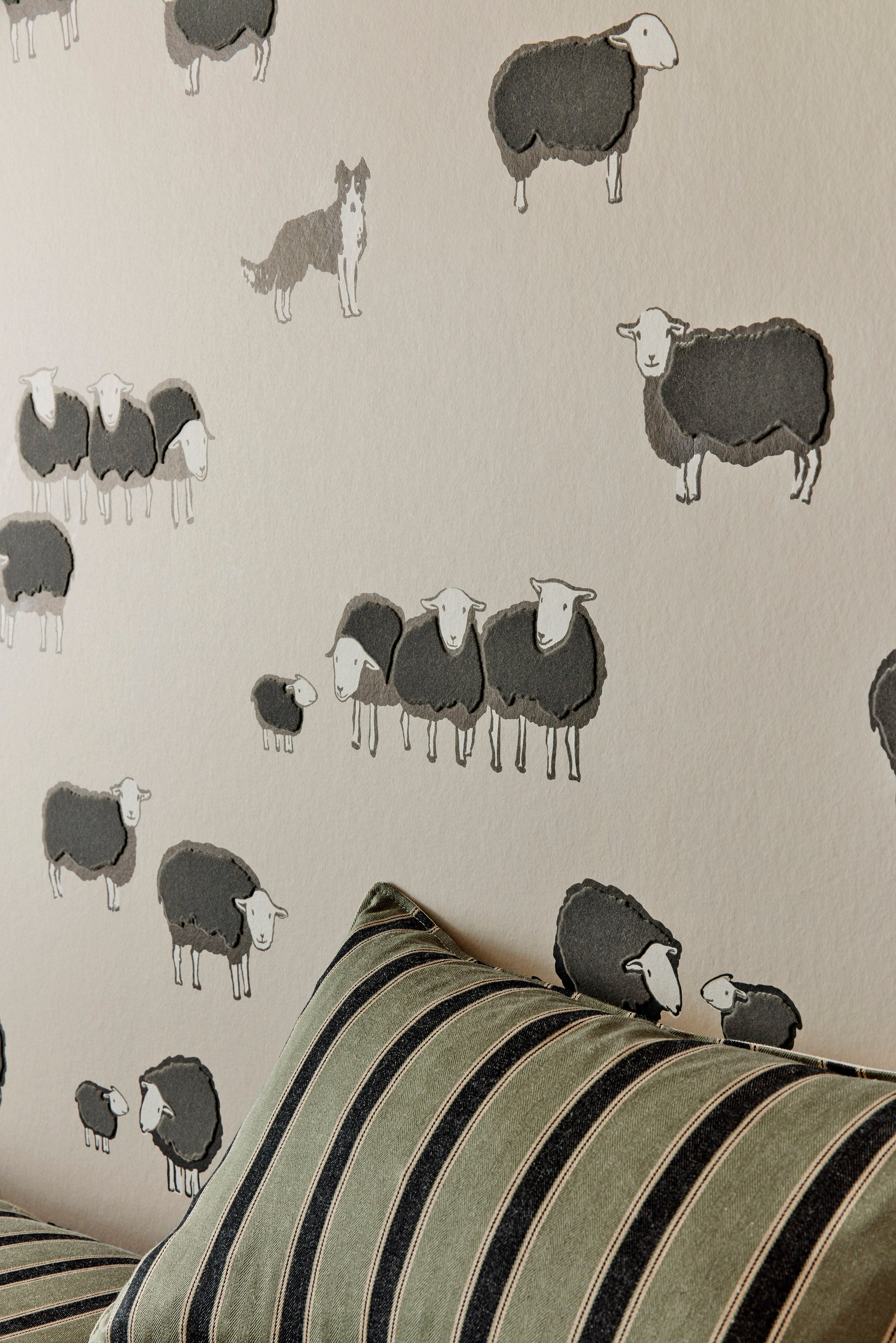 Little Green Nip en Lassie behang afbeelding textuur