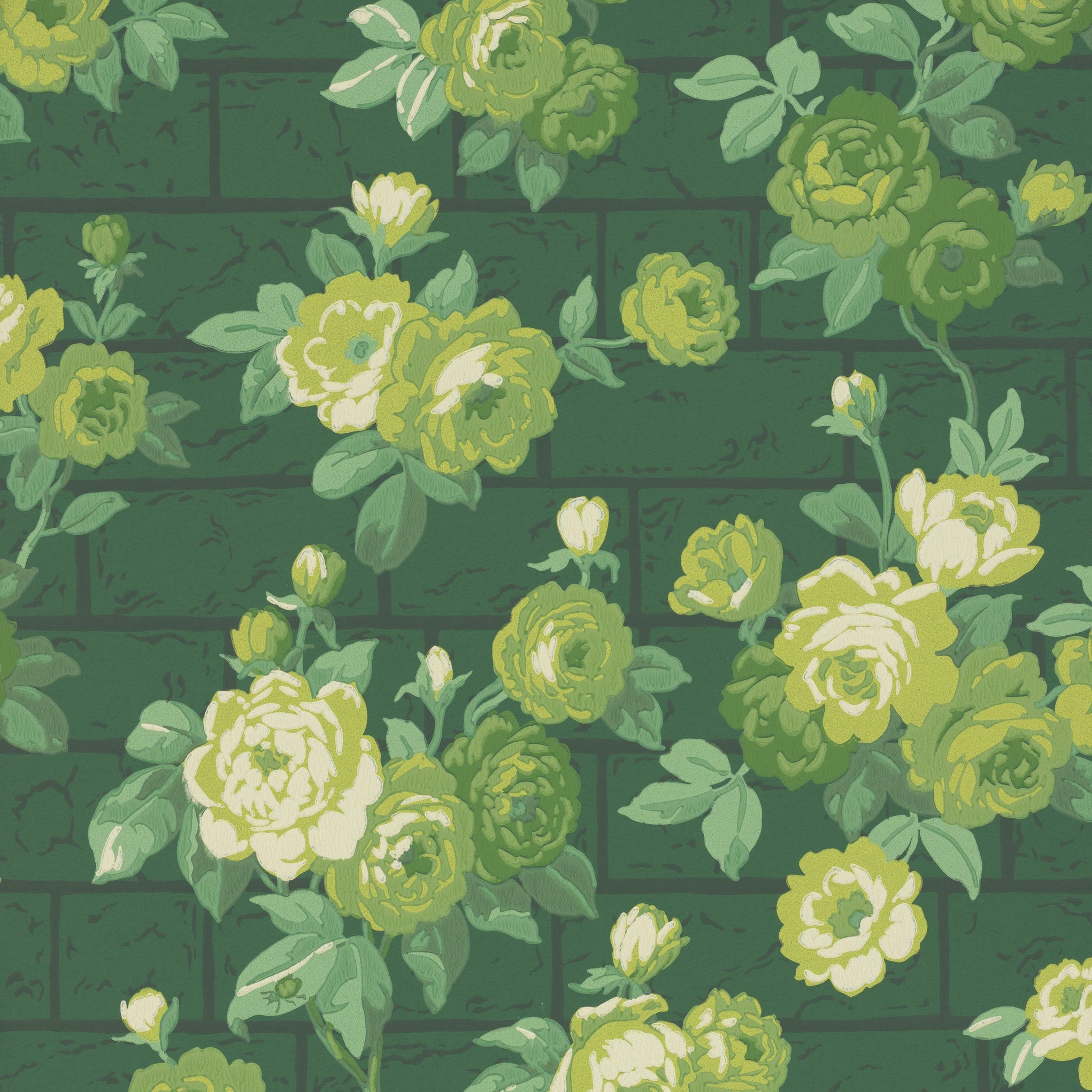 Little Greene behang Rose Garden Puck