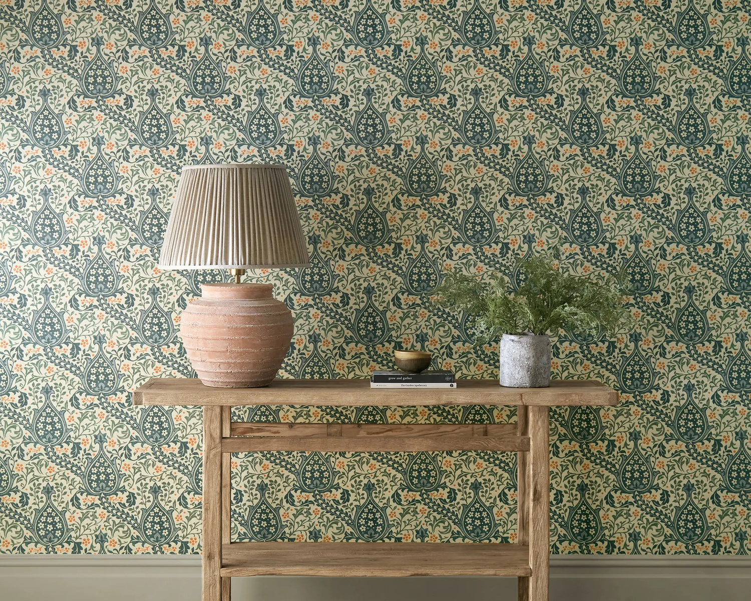 Morris and Co behang Persian Tulip Teal 217599