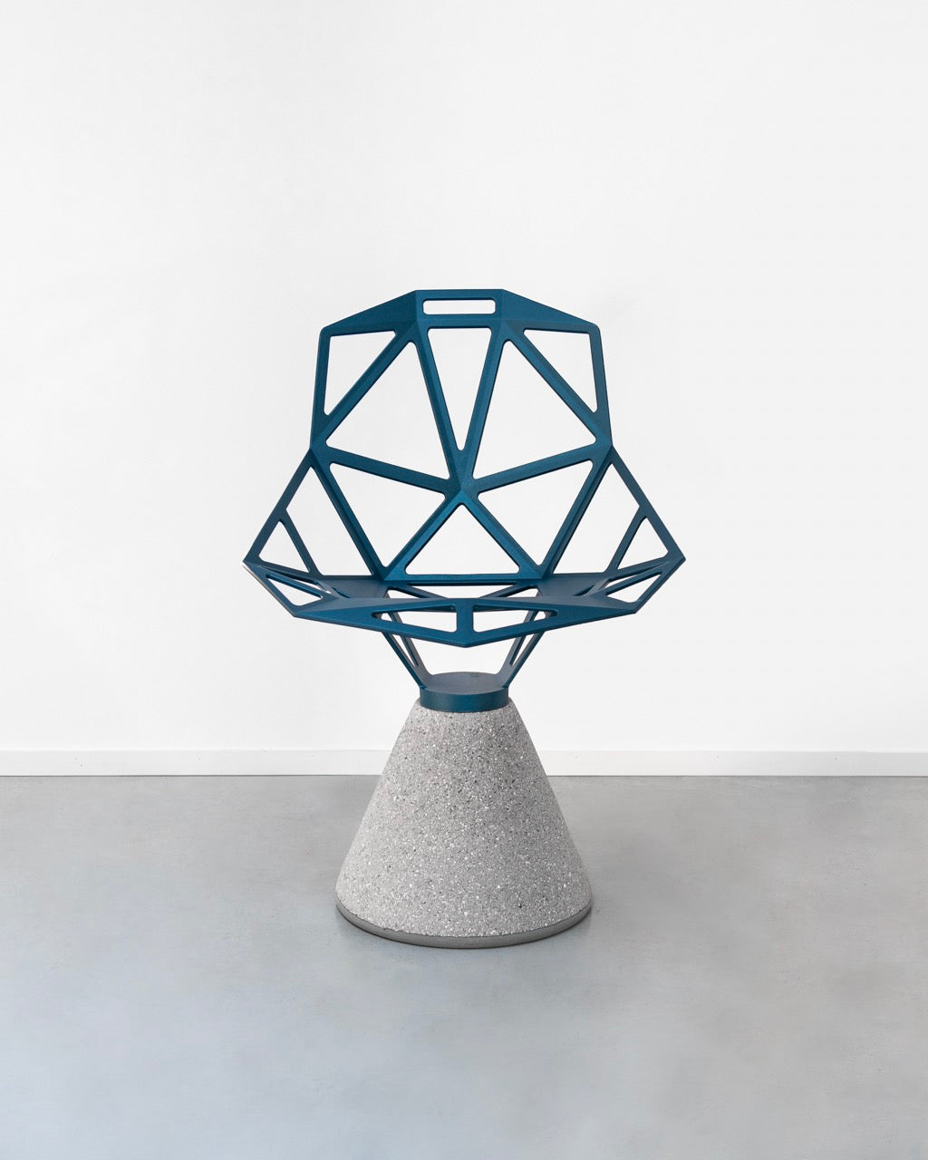 Magis One chair concrete base outdoor