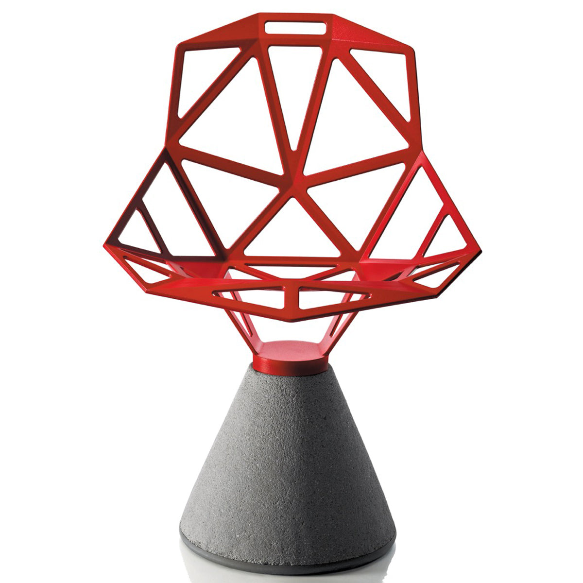 Magis One chair concrete base outdoor