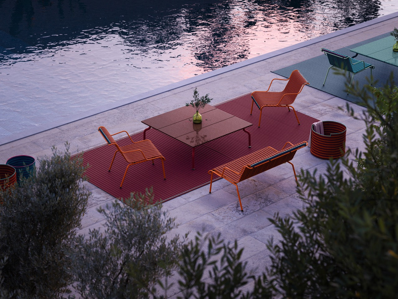 Magis South low bench outdoor
