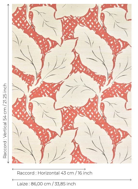 Pierre Frey behang Daphne Coral FP109004