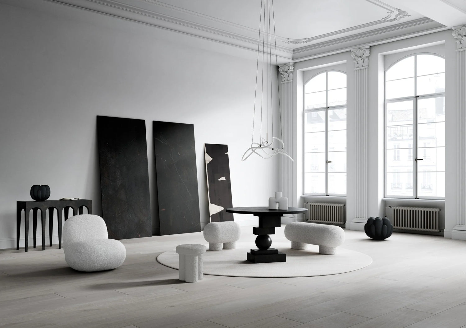 101 Copenhagen Ghost Chandelier, Mini - Neon