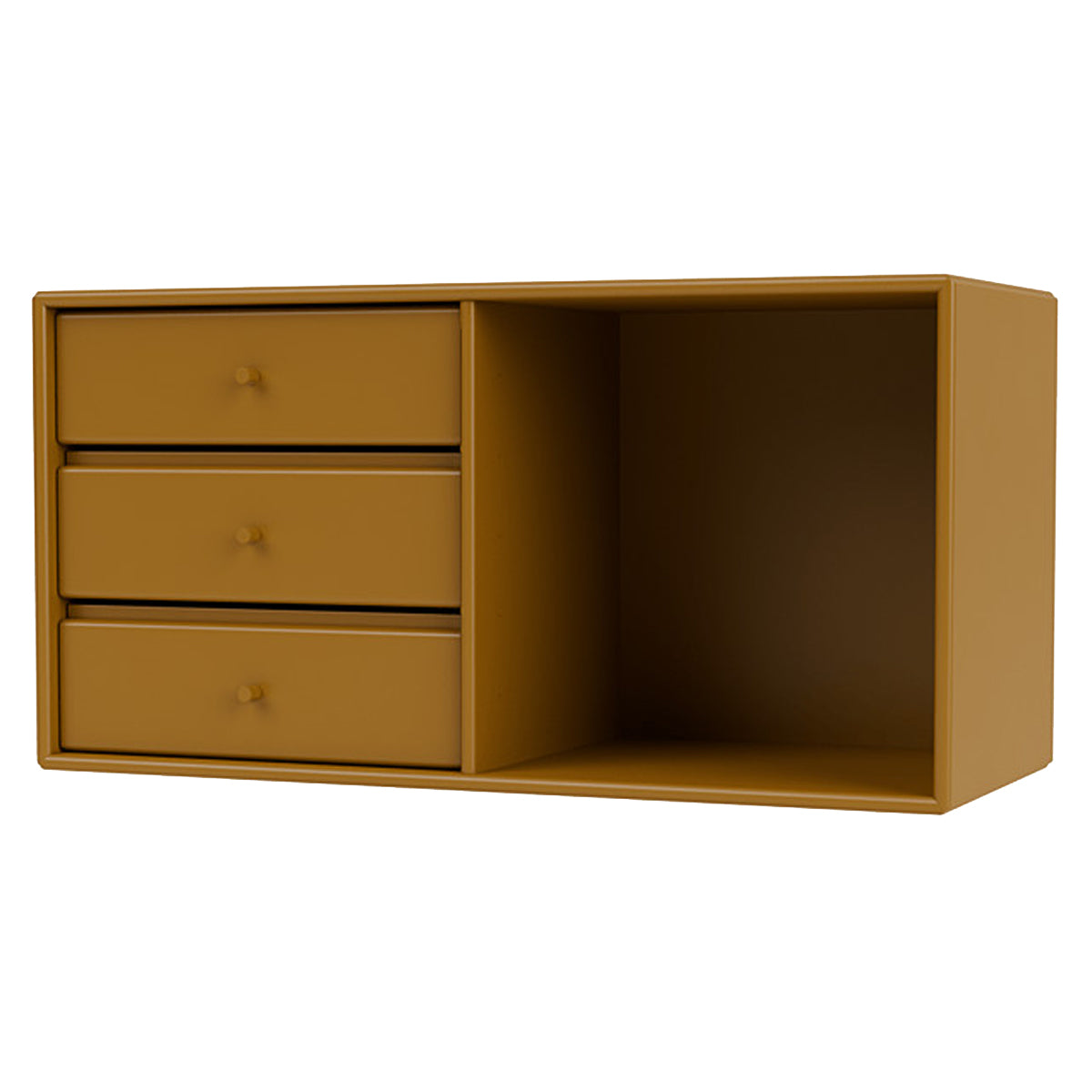 Montana 6223 wandkast met ophangrail amber, geel , oker