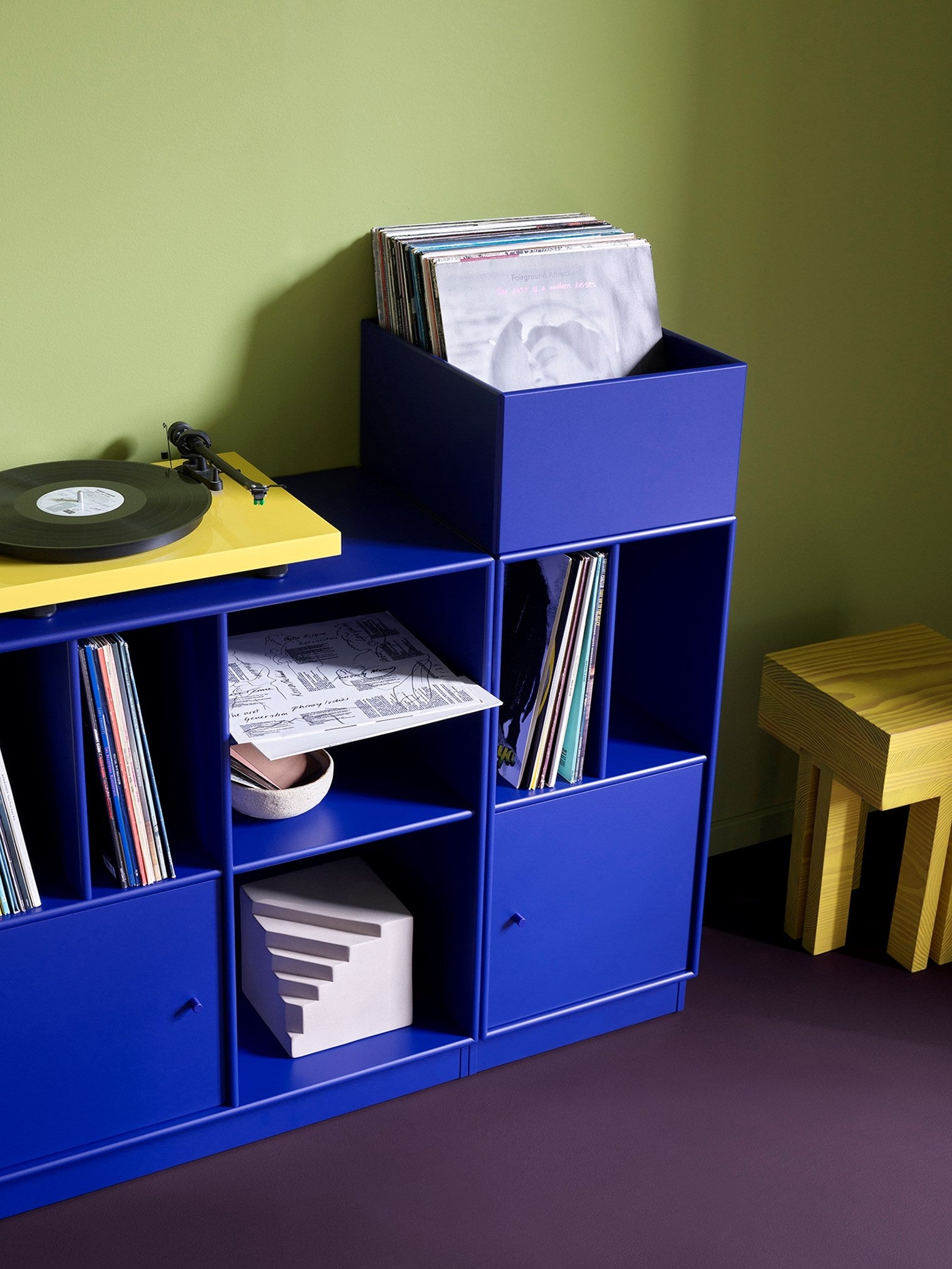 Montana SPIN III Vinyl storage blauw
