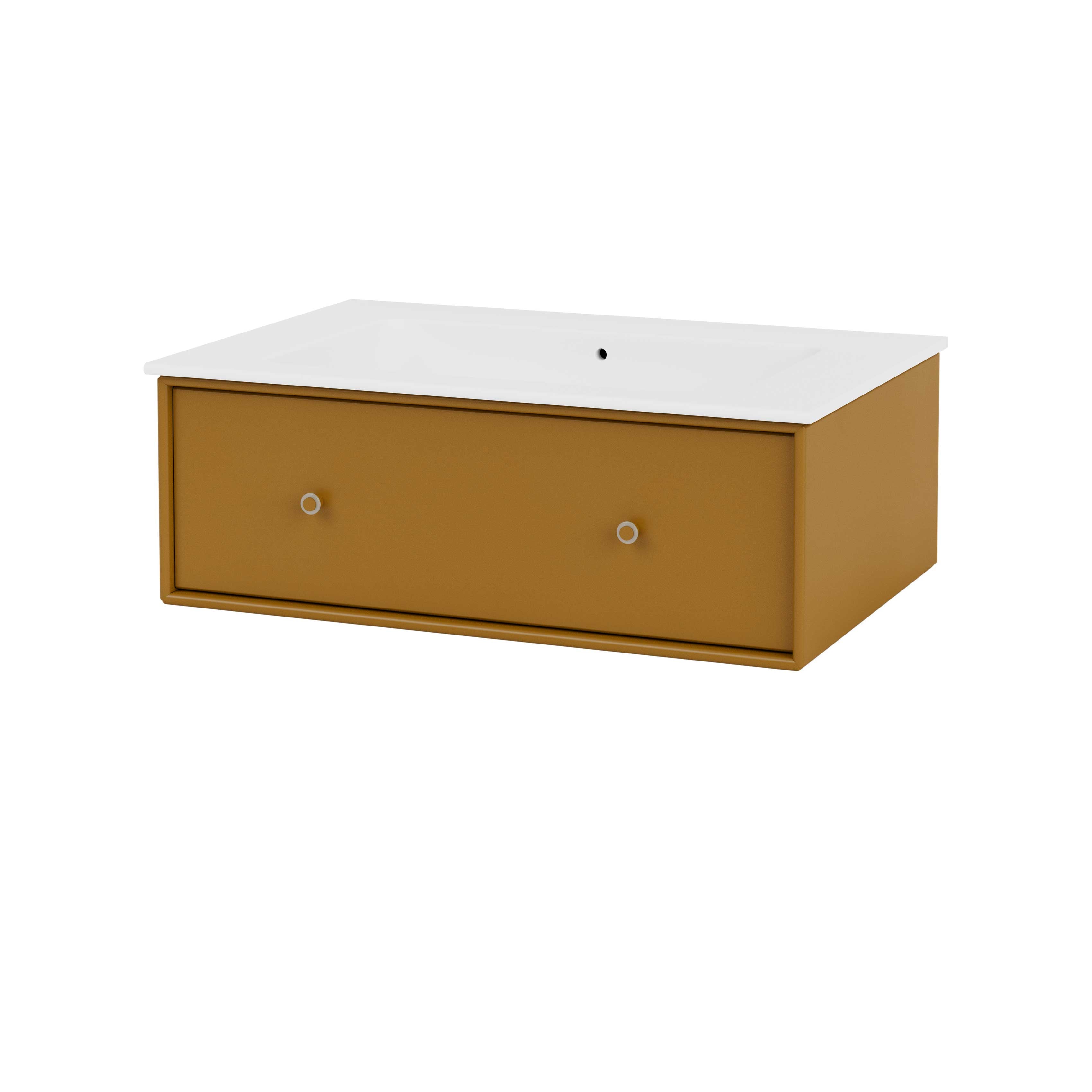 Montana bathroom sink BR1801 wastafel amber, oker