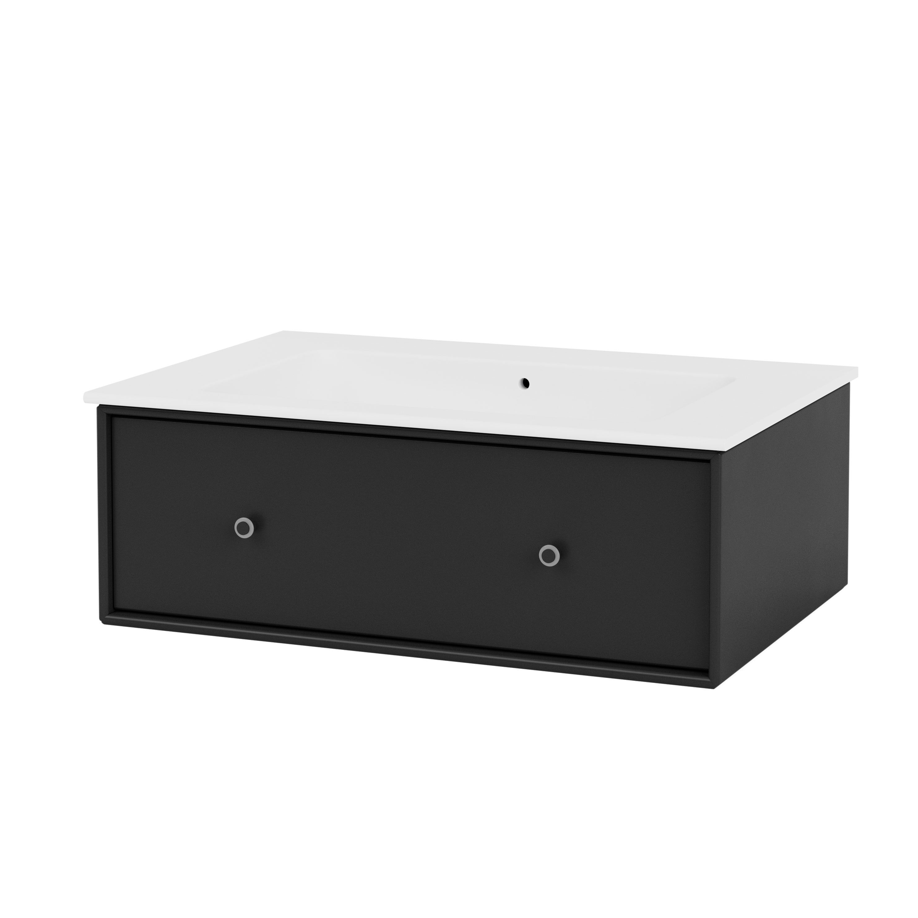 Montana bathroom sink BR1801 wastafel black, zwart