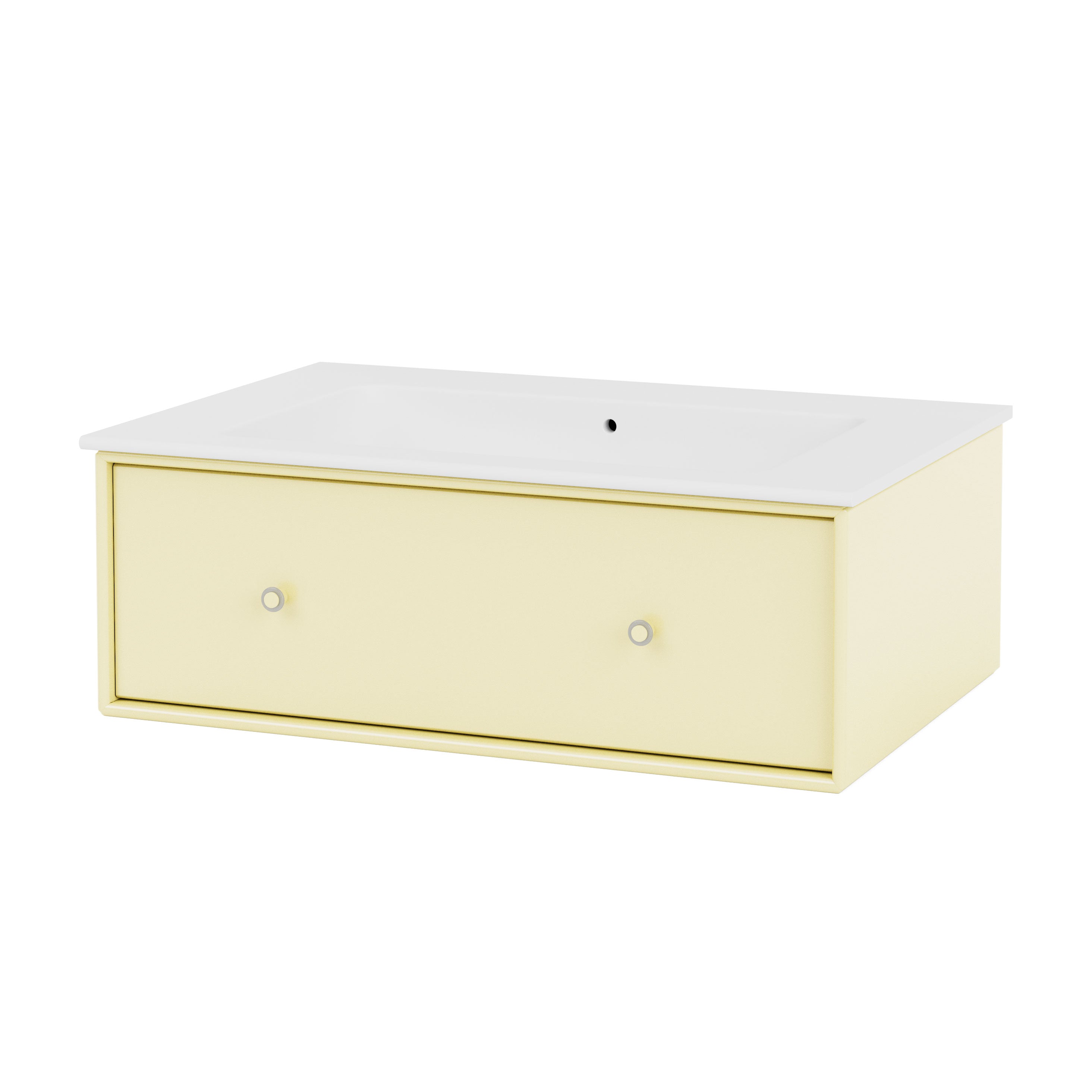 Montana bathroom sink BR1801 wastafel camomie, lichtgeel