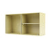 Montana Ripple 1 Vitrine cabinet camomile, lichtgeel, ribbelglas