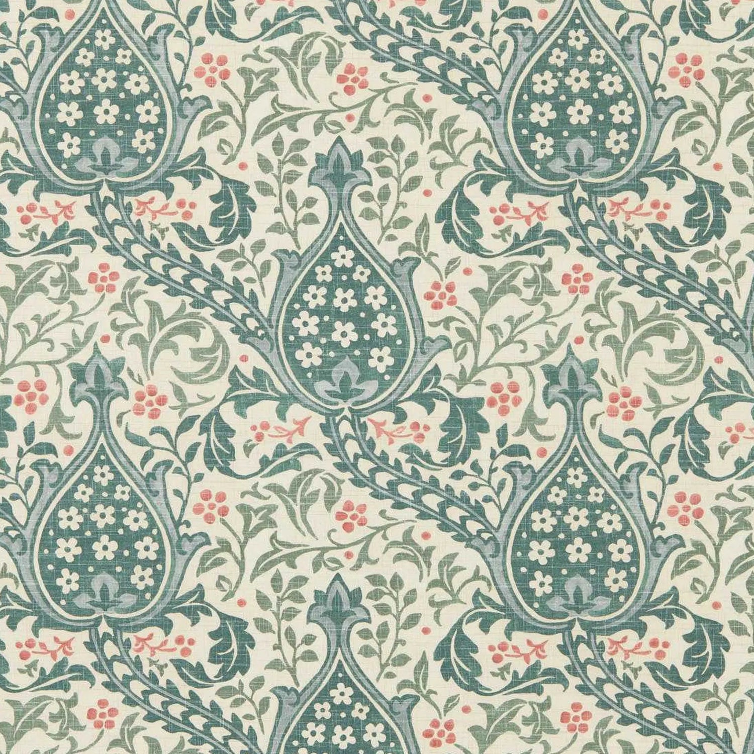 Morris and Co behang Persian Tulip Teal 217599