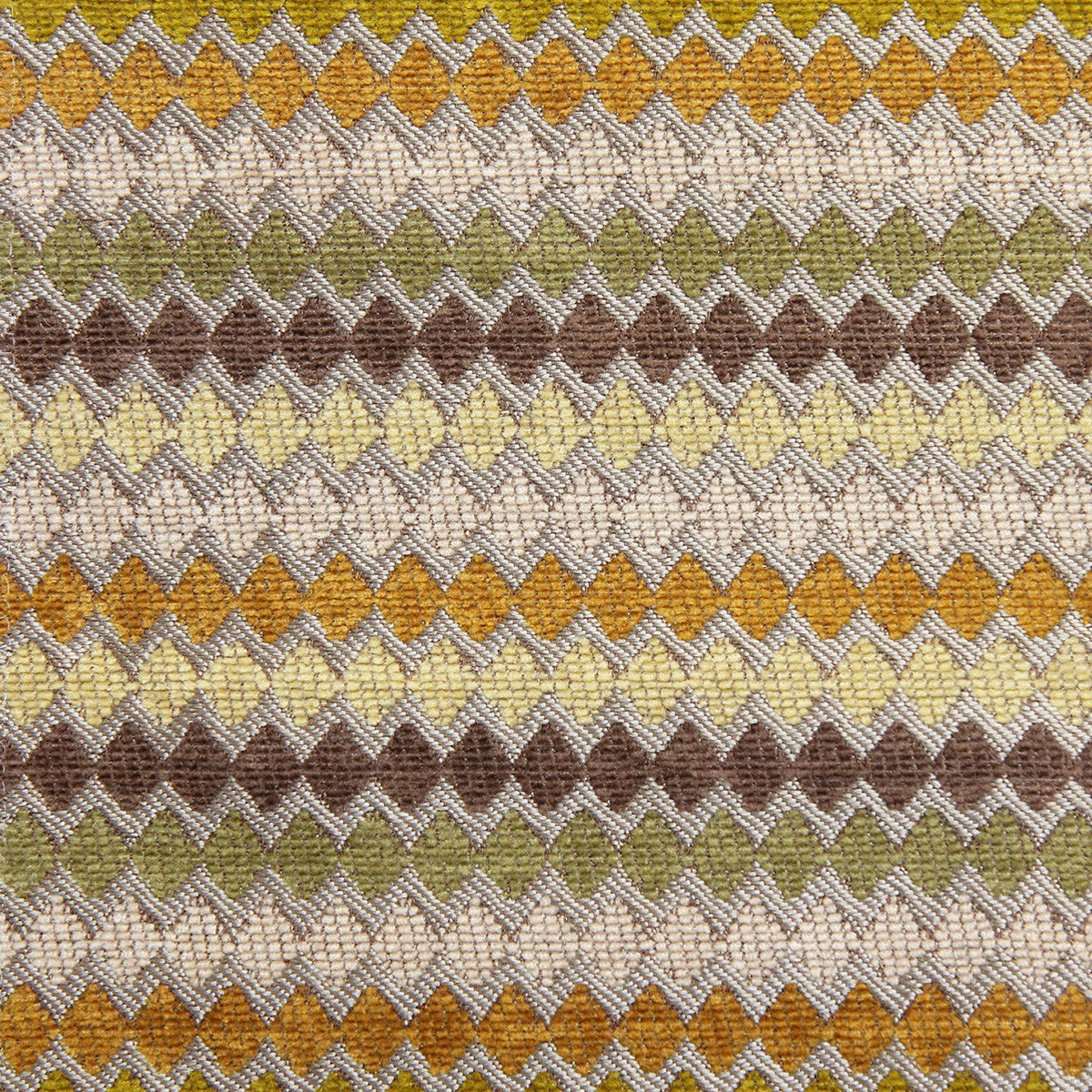 Lauritzon stof Muralla 05 Lemongrass grafische chenille bekledingsstof per meter