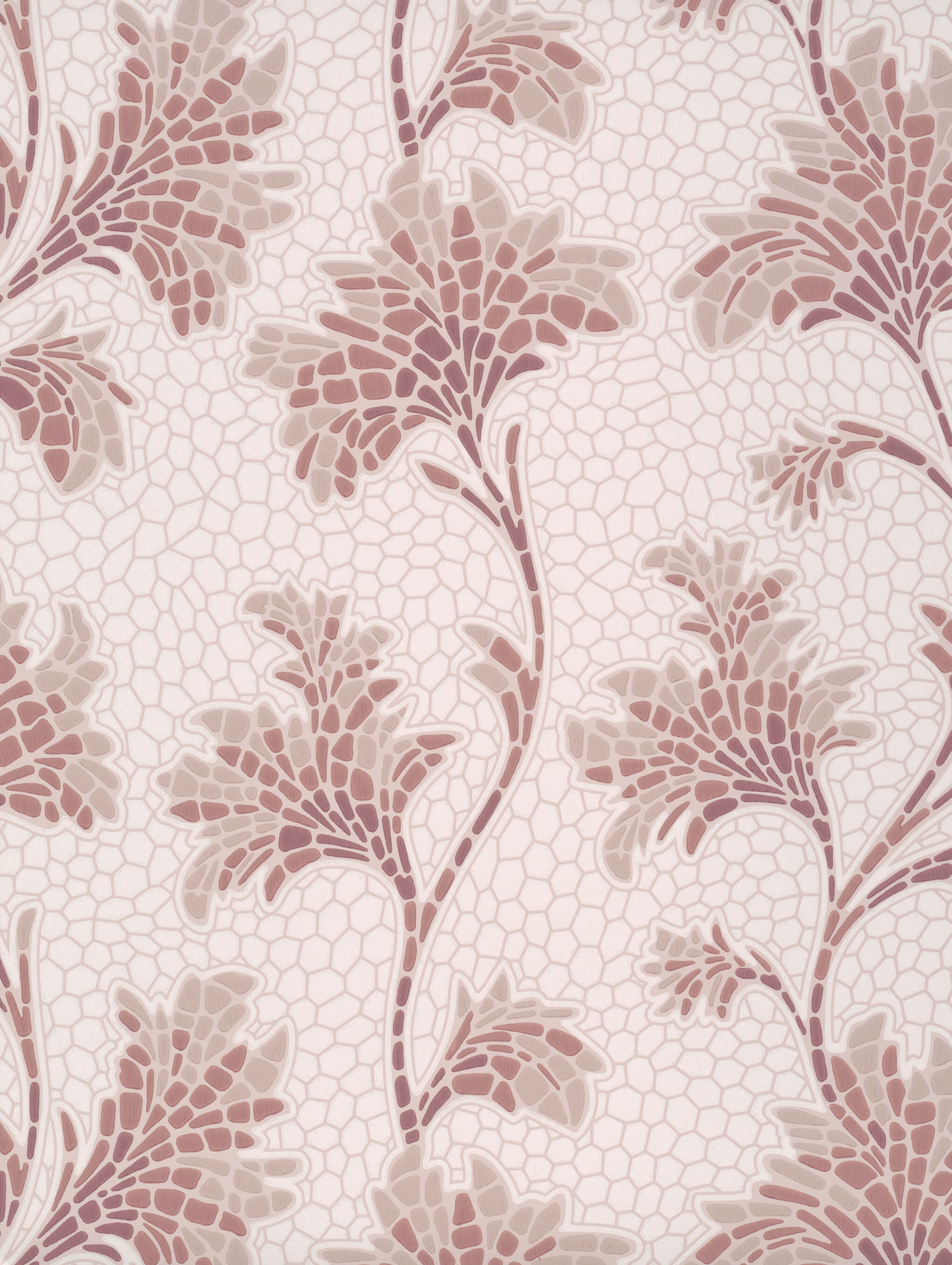 Little Greene Behang Mosaic Trail - Blush