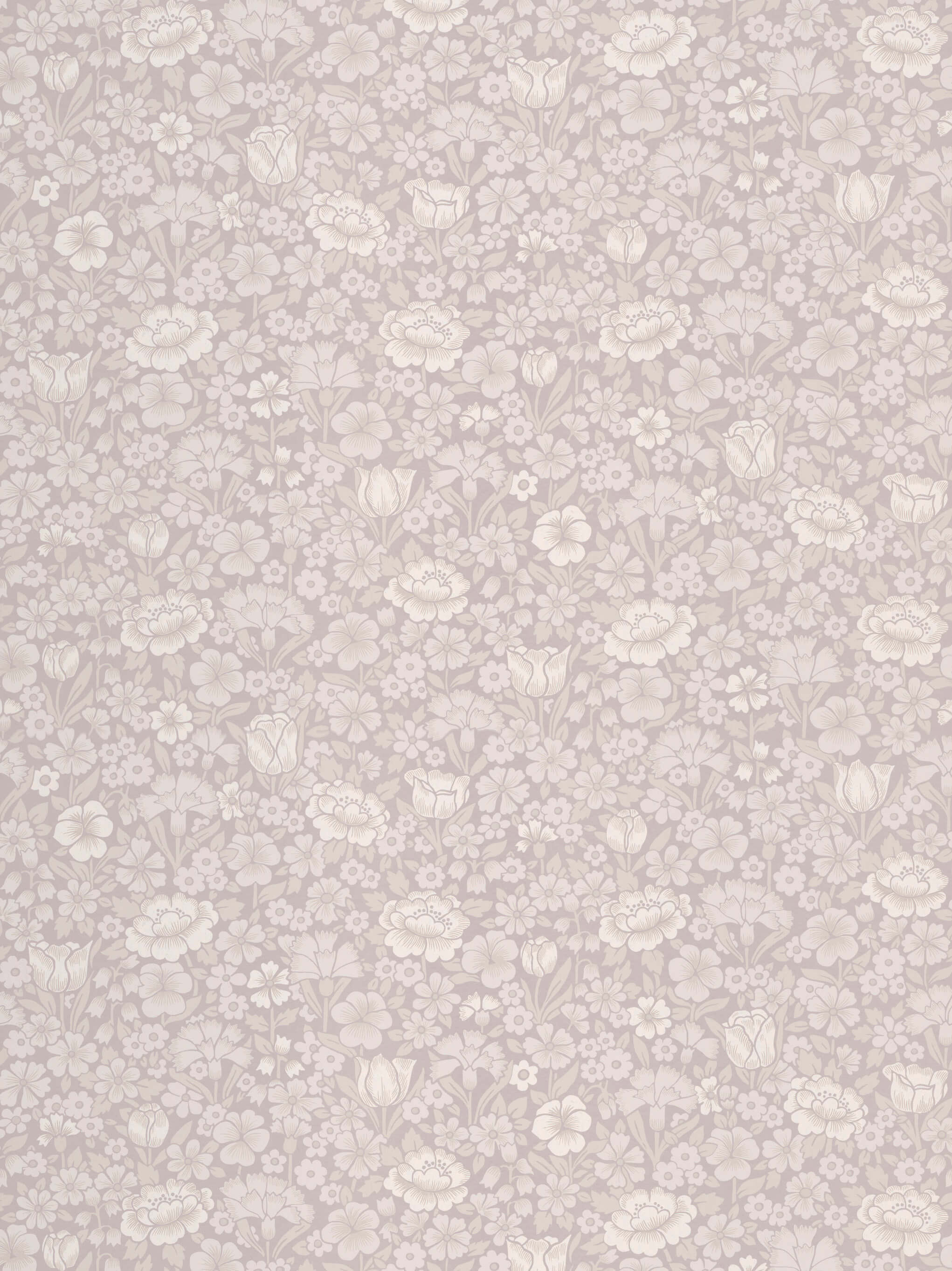 Little Greene Behang Spring Flowers - French Grey