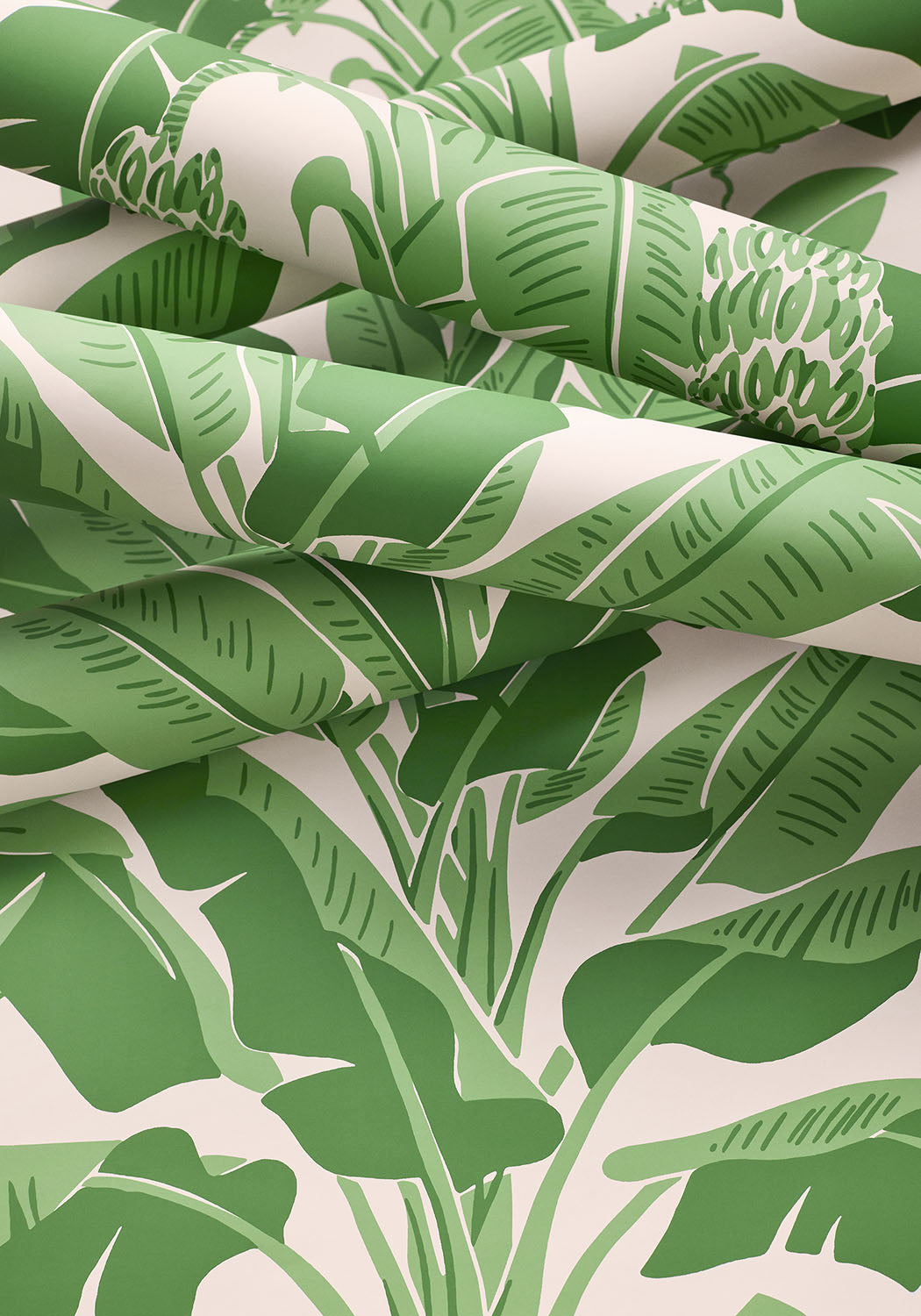 Thibaut behang Banana Tree Pink and Green T13917