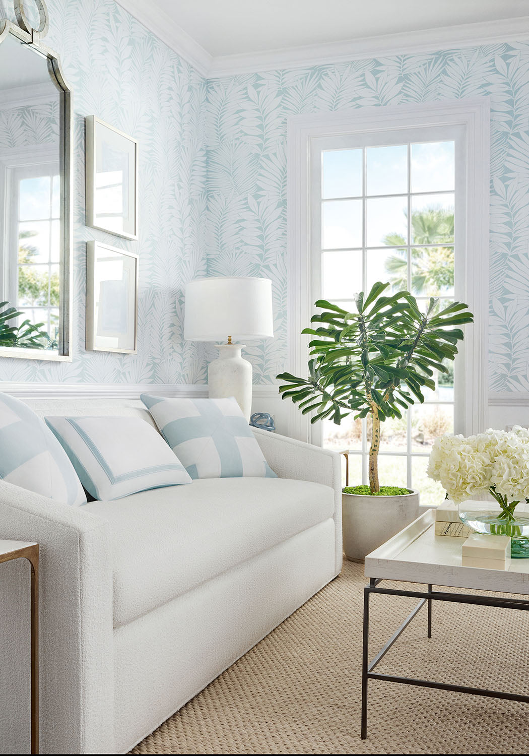 Thibaut behang Siesta Key Spa Blue T13929